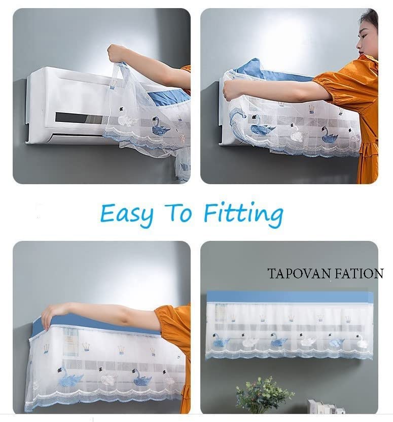 Air Conditioning Dust Cover Embroidery Designer AND RANING MOOD Ac Cover for Indoor Split Ac 1.5 AND 2.0 Ton (97 x 31 x 21 .5cm ) (Multicoloured) Air Conditioning Dust Cover Embroidery Designer AND RANING MOOD Ac Cover for Indoor Split Ac 1.5 AND 2.0 Ton (97 x 31 x 21 .5cm ) (Multicoloured)